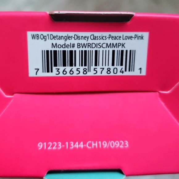 Wet Brush Disney Limited Edition Original Detangler Brush Mickey Peace Love Pink - Picture 3 of 3